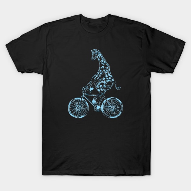 SEEMBO Giraffe Cycling Bicycle Bicycling Biking Riding Bike T-Shirt by SEEMBO